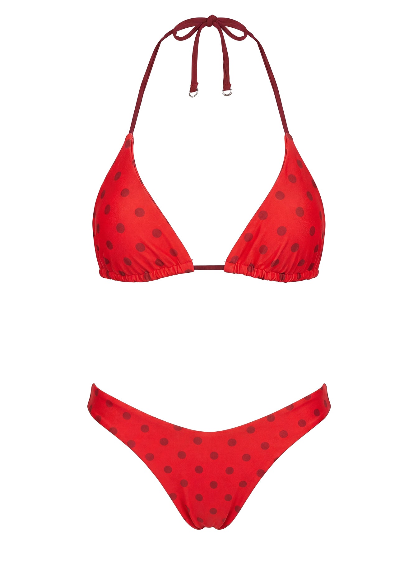 Jenner Reversible Bikini Bottom Red Polka - Image 6