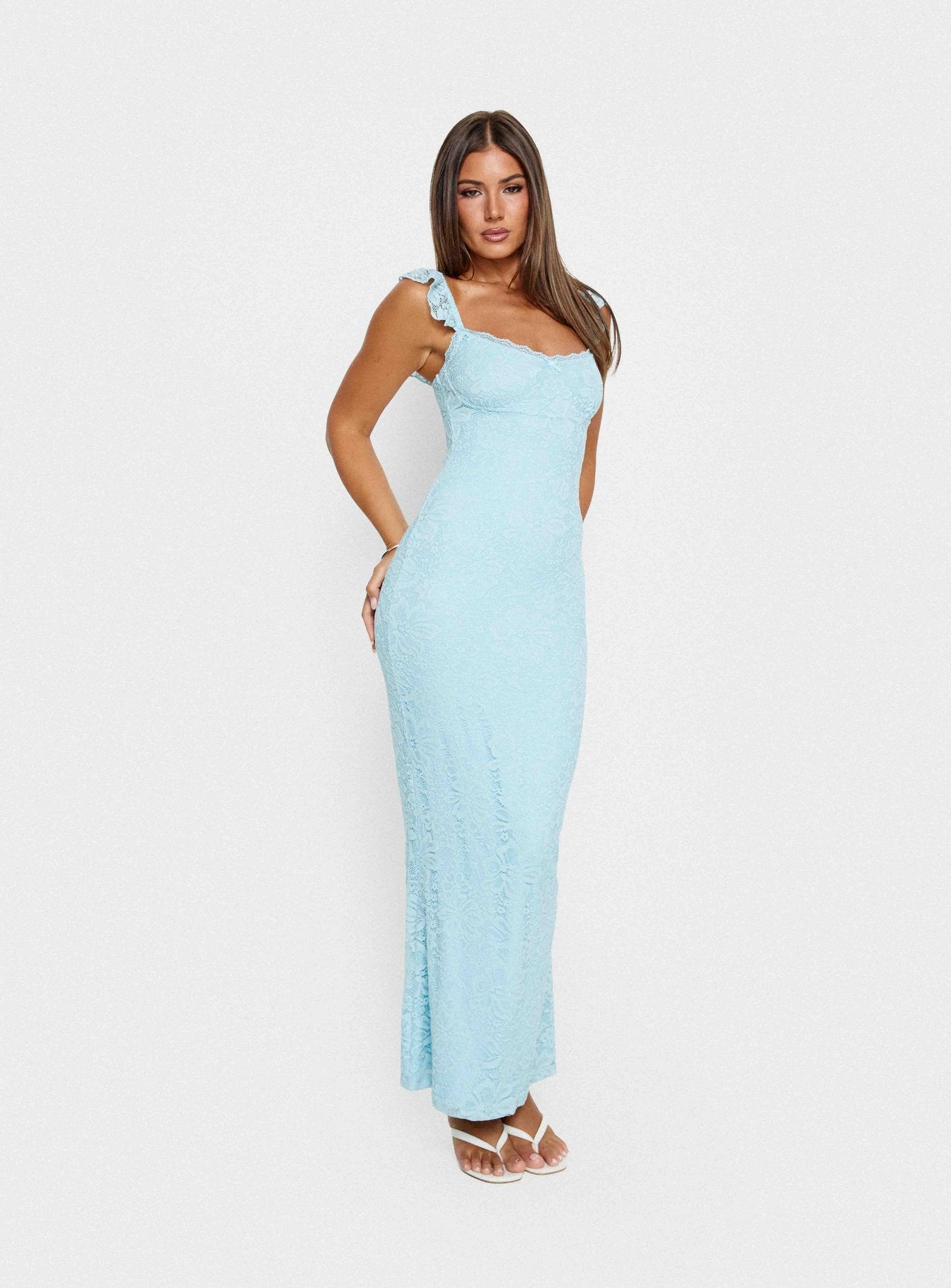 Beacall Maxi Dress Blue - Image 8