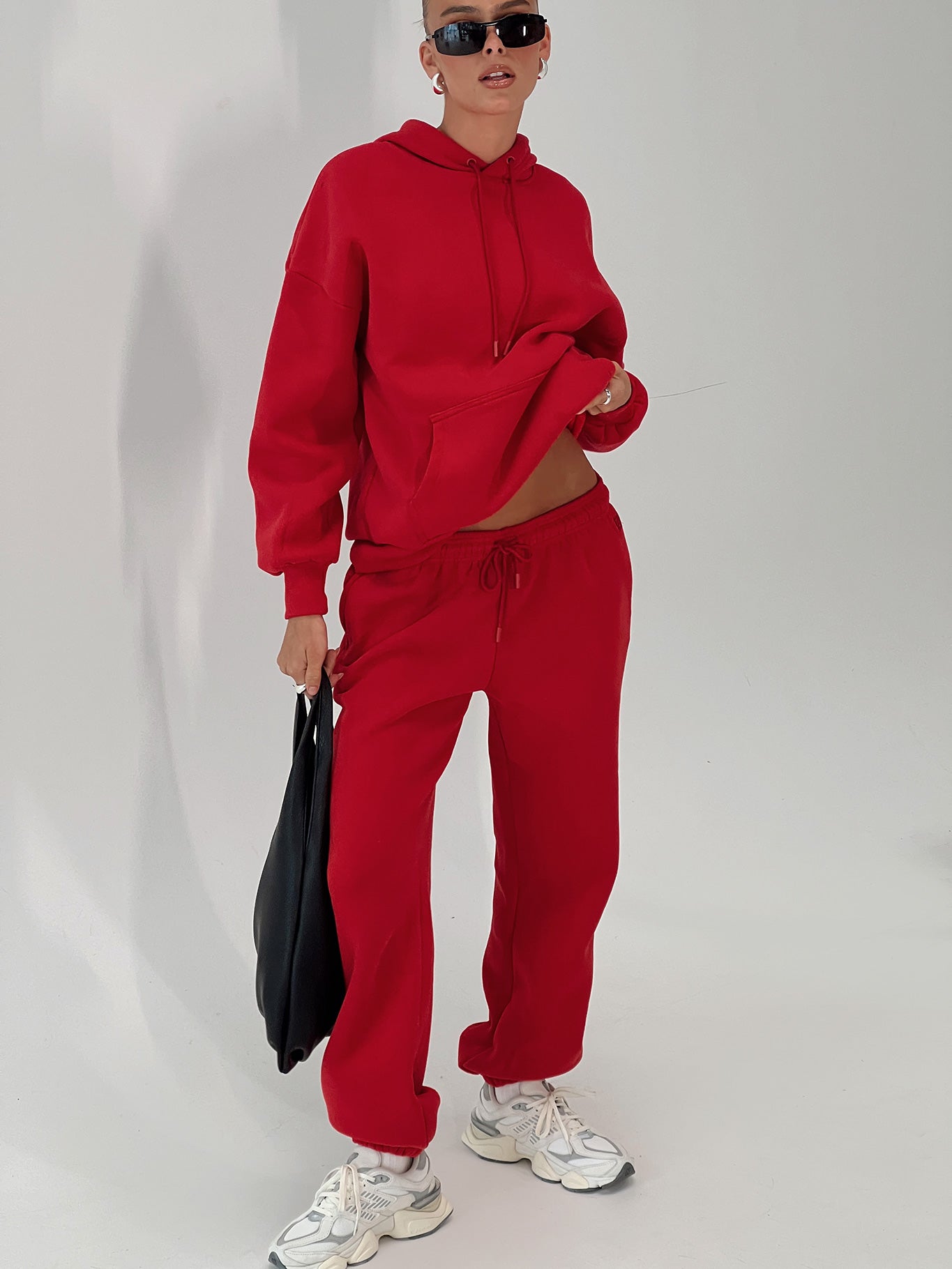 Dream Fleece Classic Hoodie Red - Image 8
