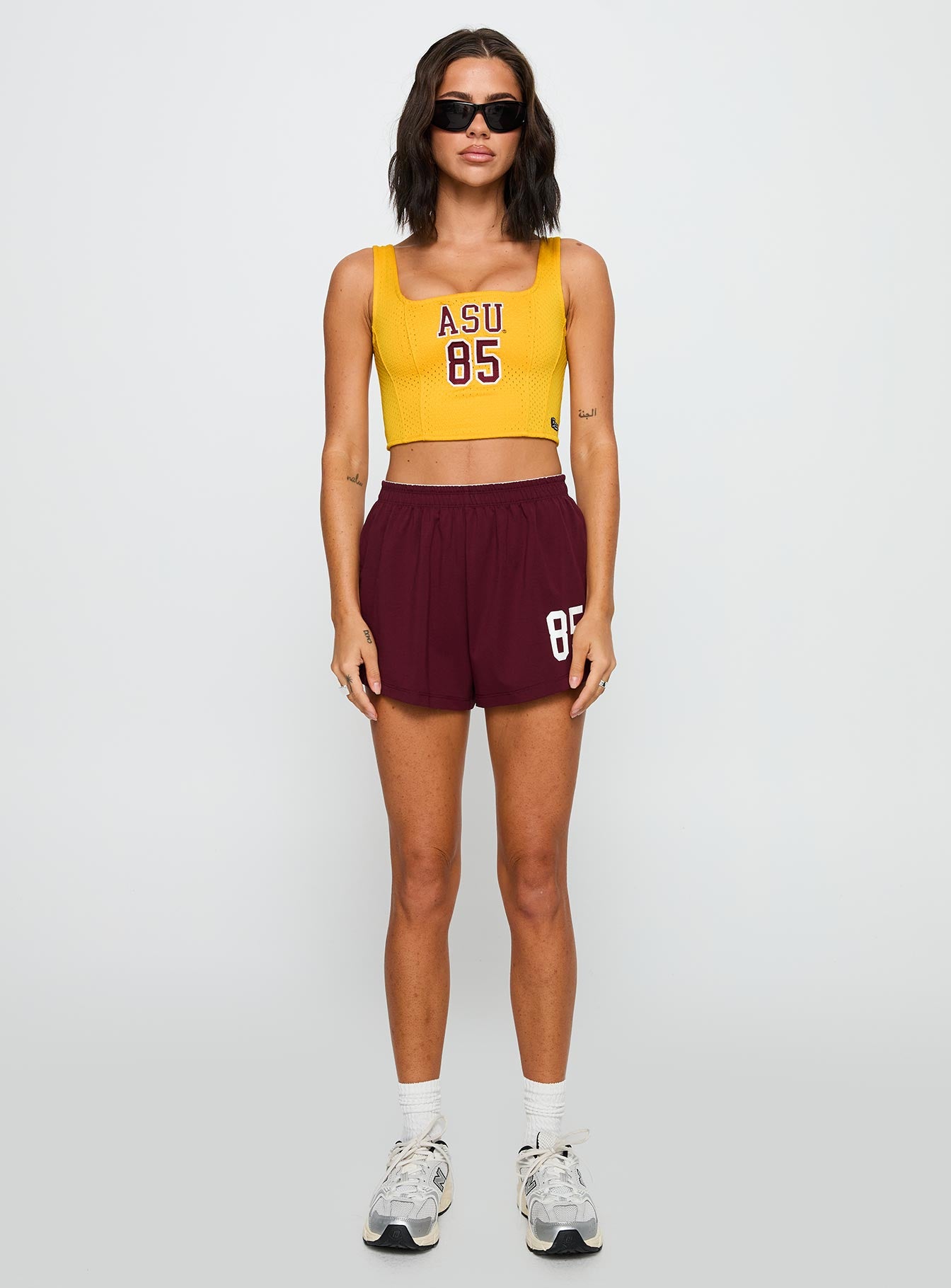 Asu Soffee Shorts Maroon - Image 8