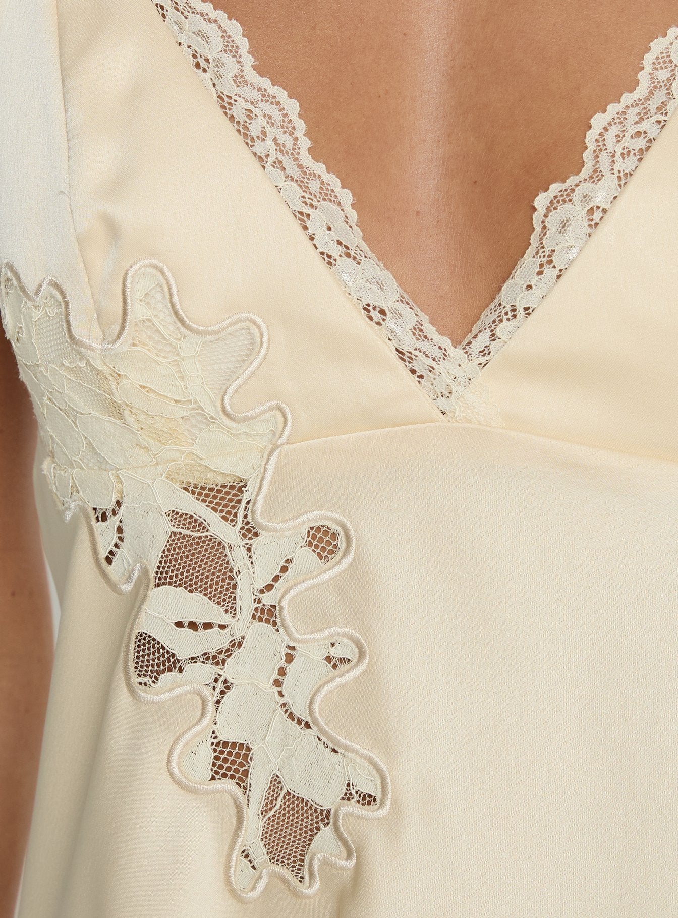 Aloura Spliced Lace Mini Dress Butter - Image 8