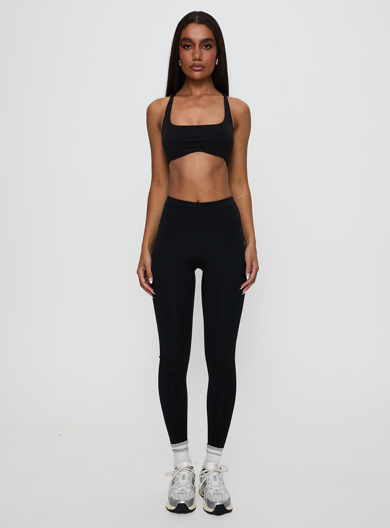 Finish Line Active Cross Back Top Black - Image 8