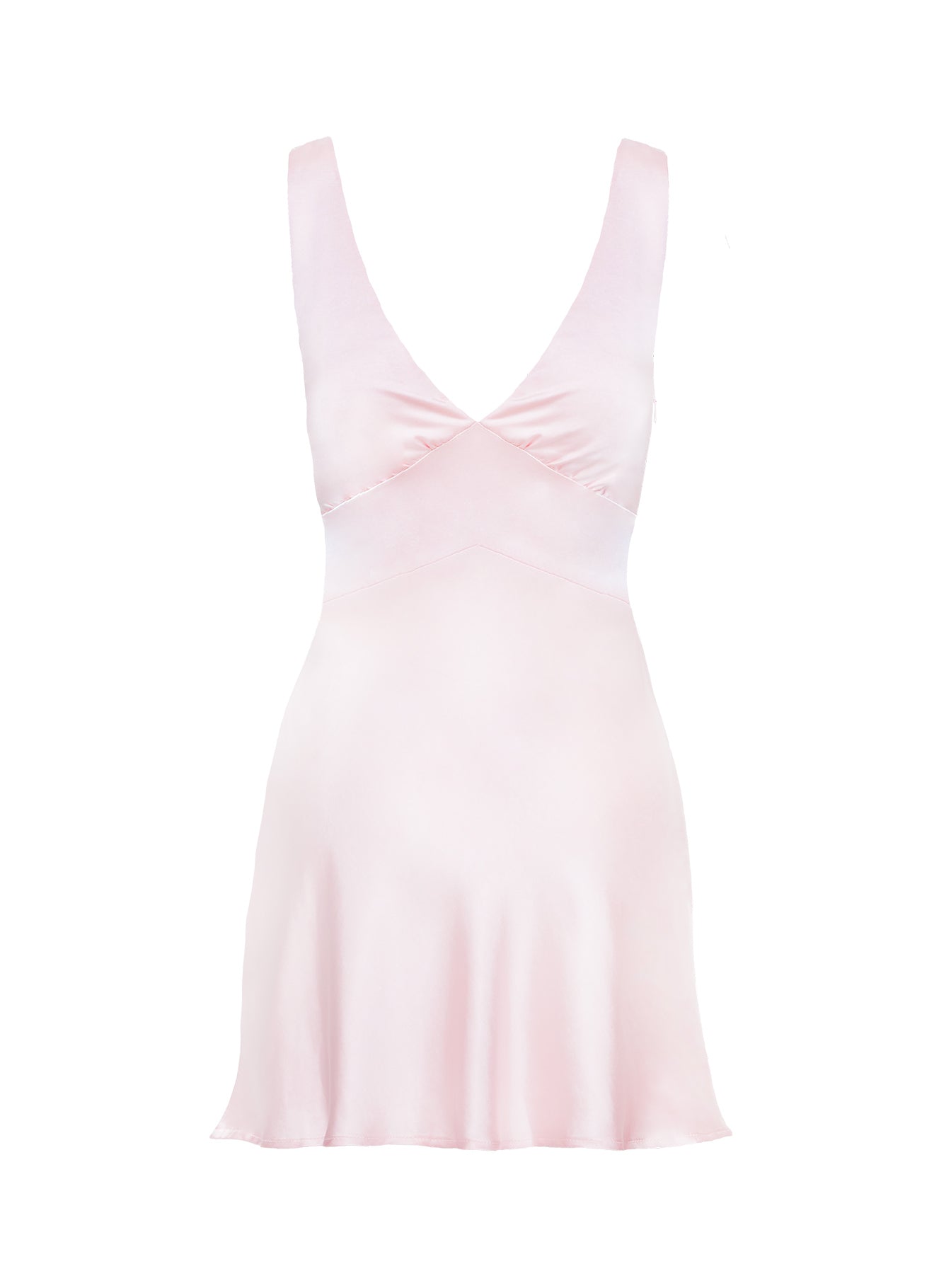 Birdette Plunge Mini Dress Pink - Image 9