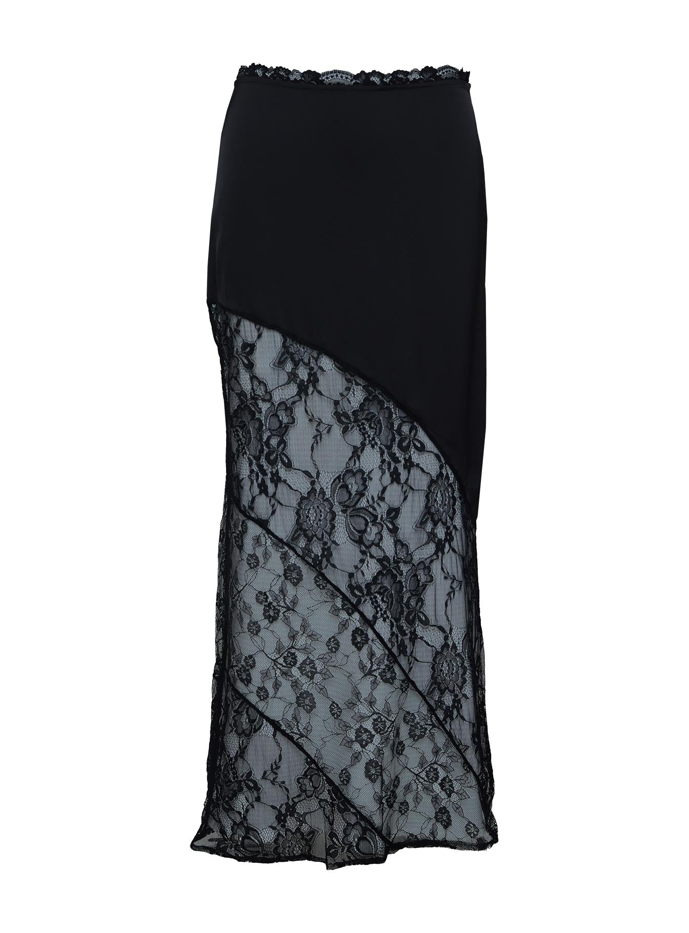 Castelli Lace Maxi Skirt Black Petite - Image 5