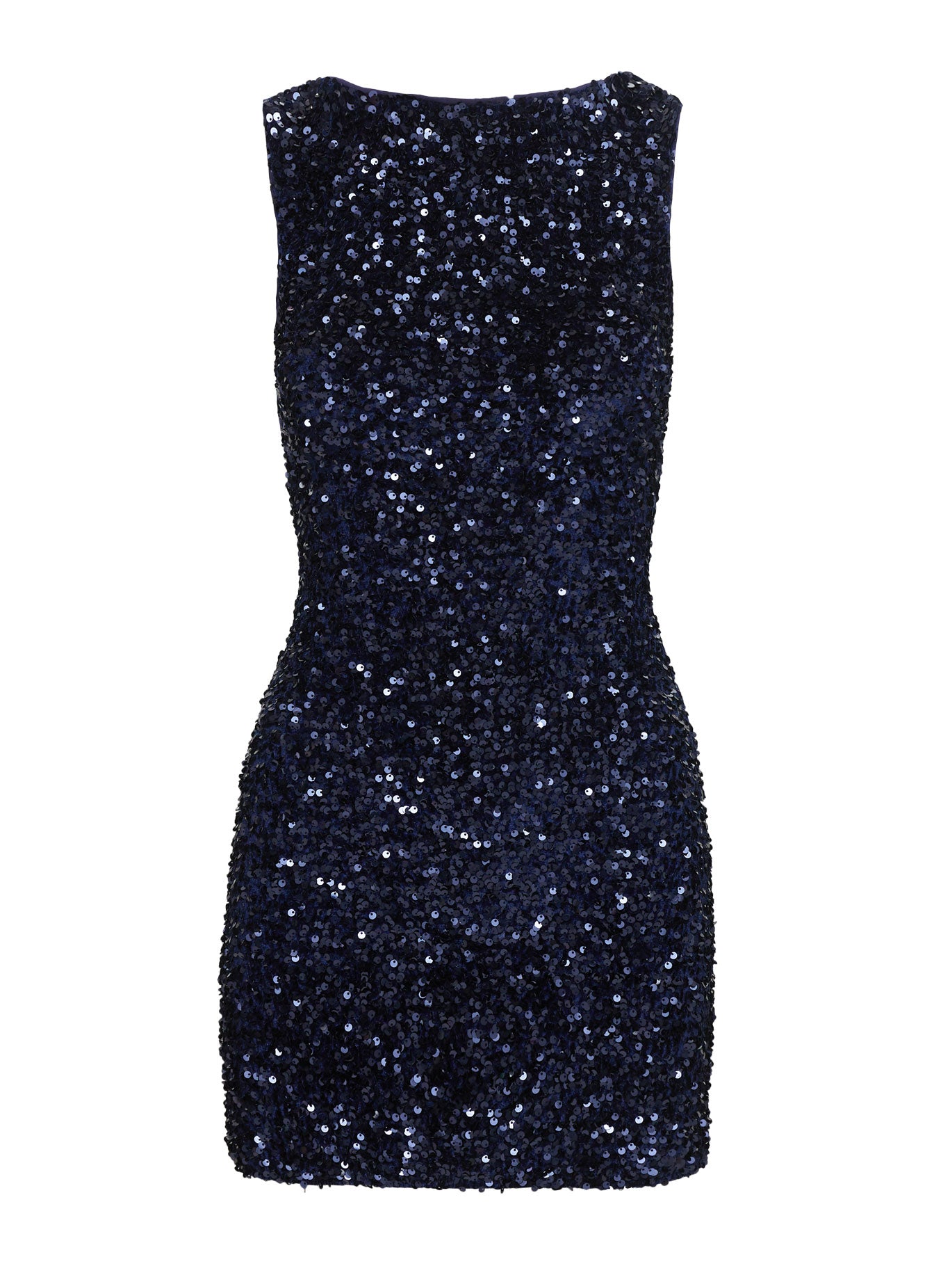 Cinematic Sequin Mini Dress Navy - Image 5