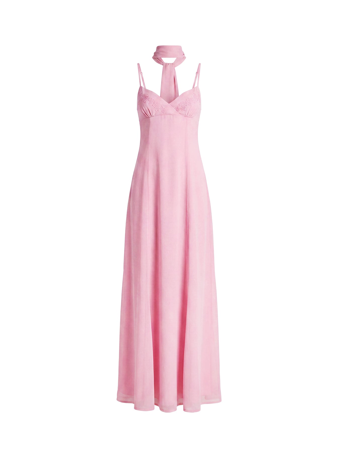 Jadira Scarf Maxi Dress Light Pink - Image 10