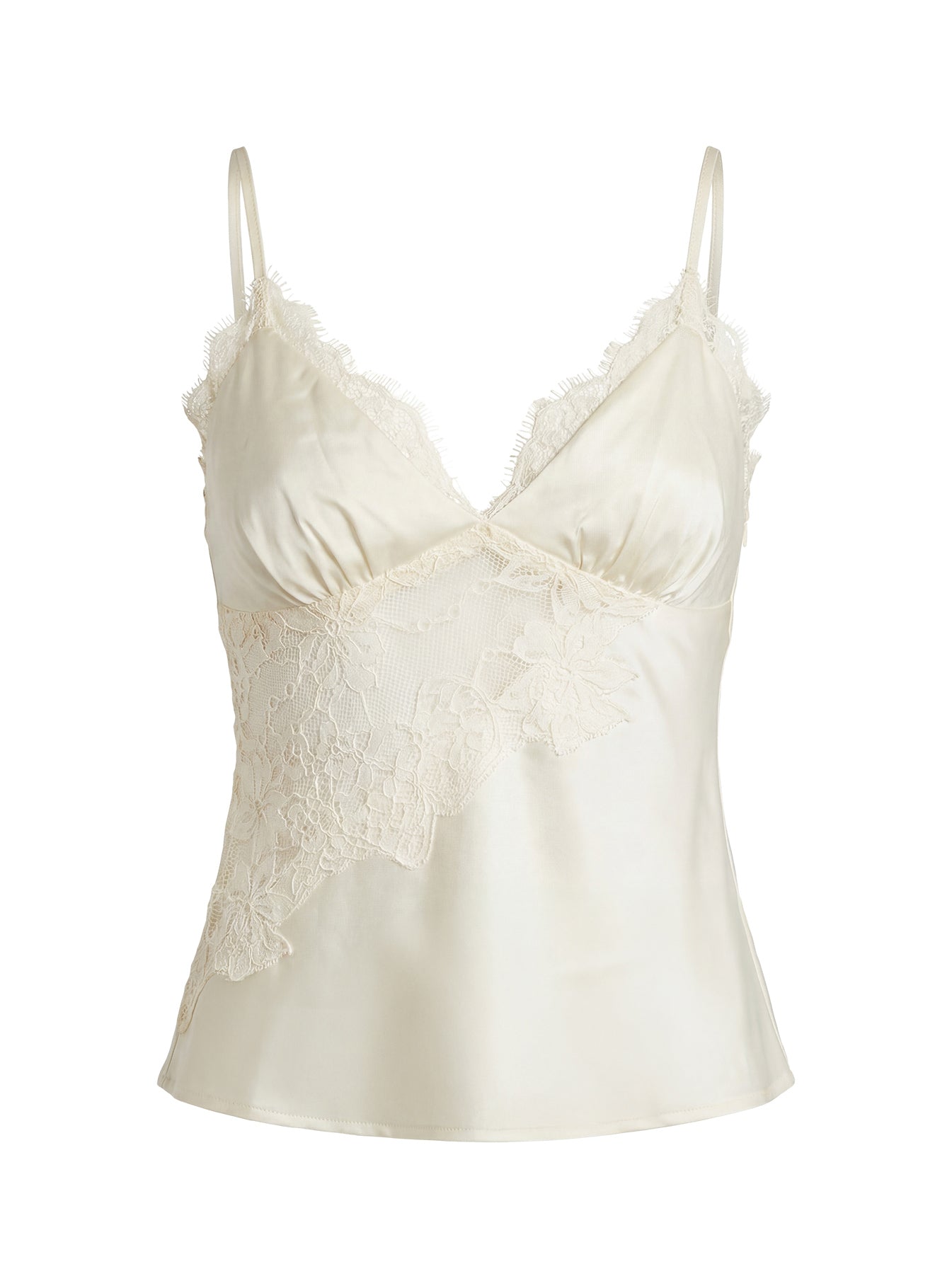 Annamari Lace Satin Cami Top Cream - Image 8
