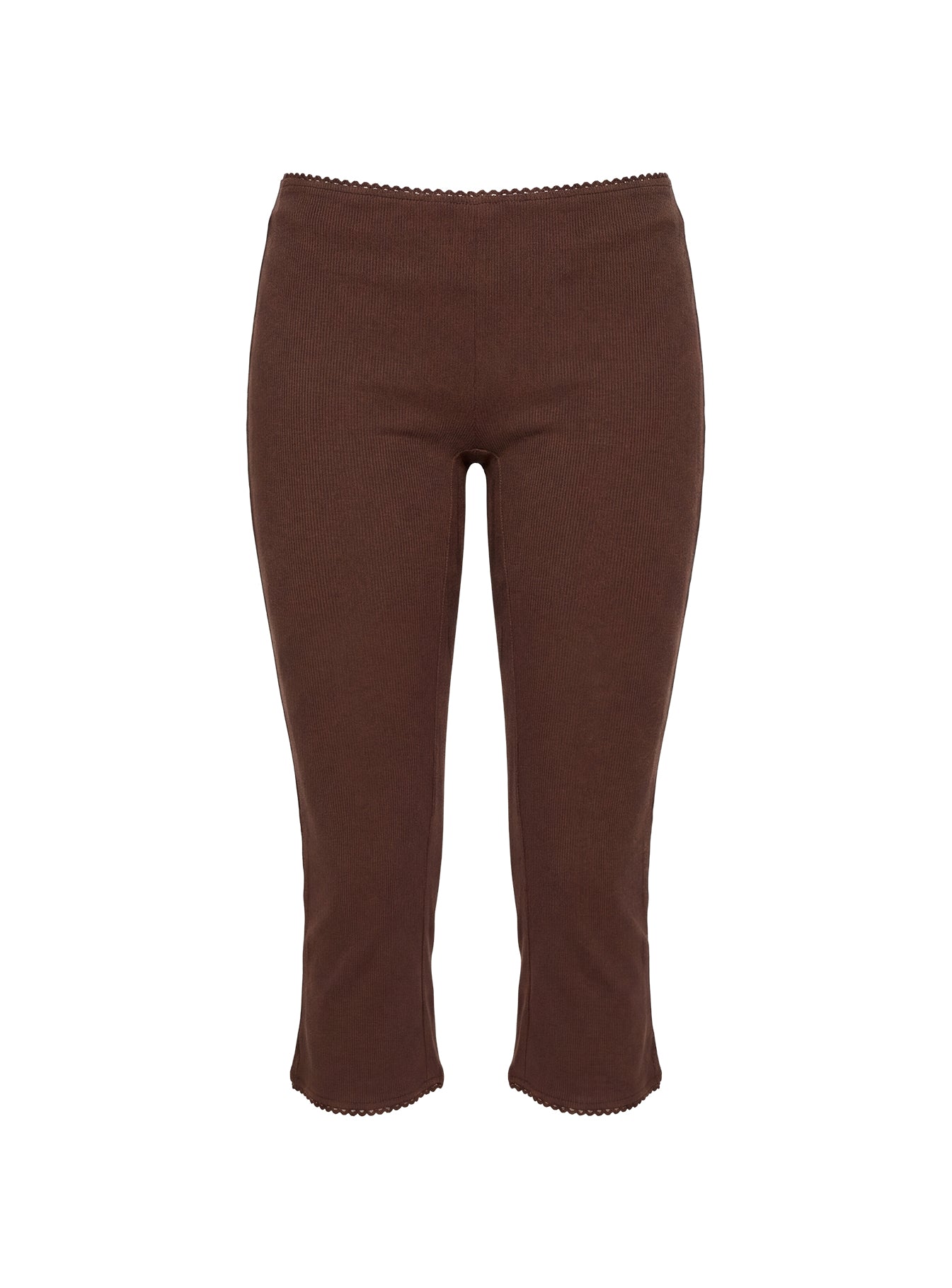 Baseline Rib Capri Pants Chocolate - Image 10