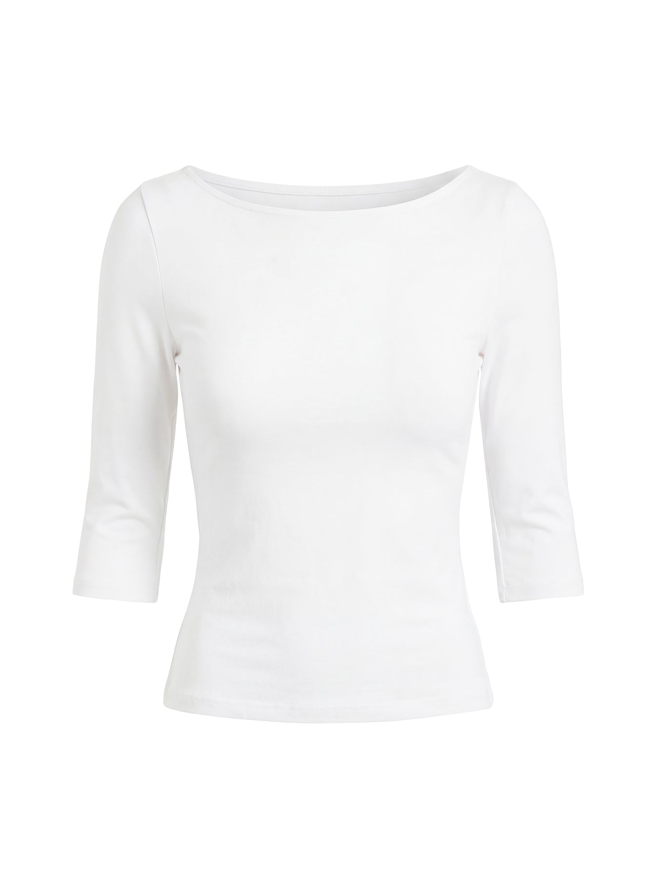 Daily Define Boatneck 3/4 Sleeve Top White - Image 8