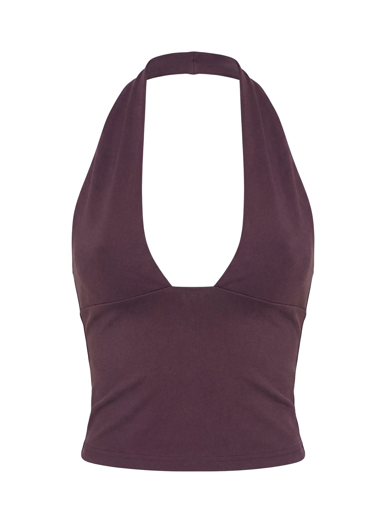 Daily Define Halter Tank Top Aubergine - Image 8
