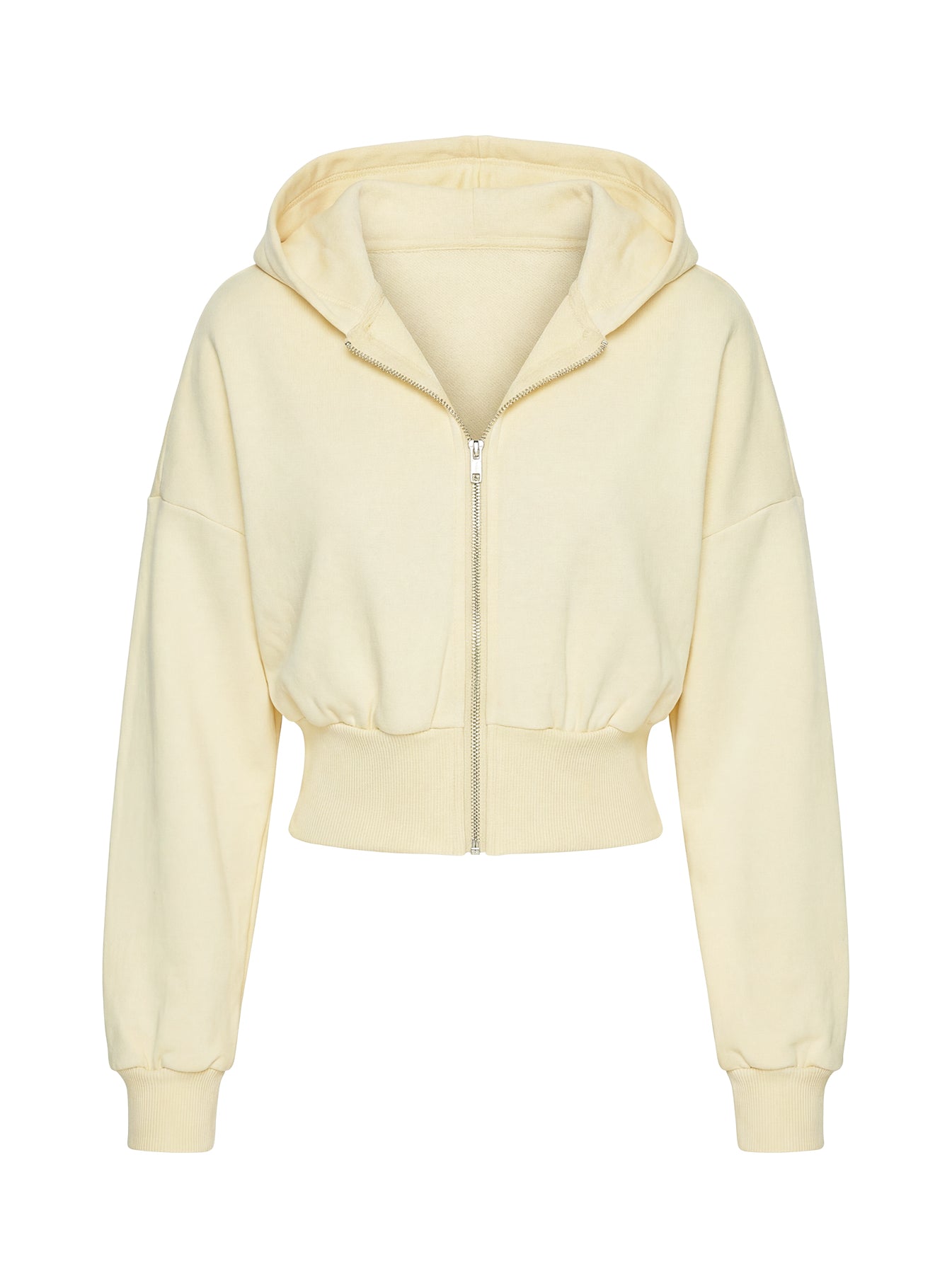 Daytime Cropped Blouson Hoodie Buttercream - Image 8