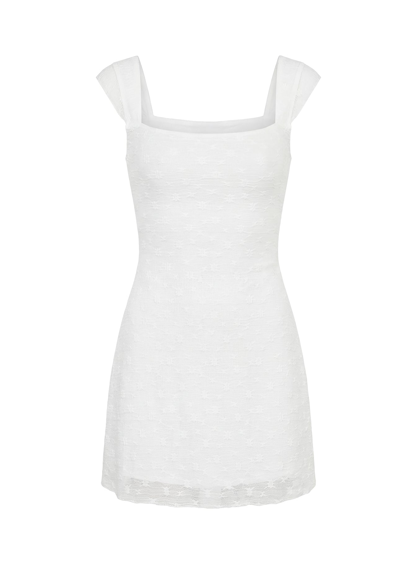 Lanchester Mini Dress White - Image 9